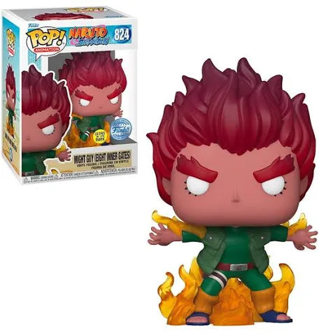Funko Pop! Naruto: Might Guy (Eight Inner Gates) Glow in the Dark #824 Special Edition