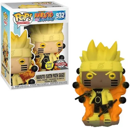 Funko Pop! Naruto: Naruto (Sixth Path Sage) #932 Glow in the Dark Specialty Series