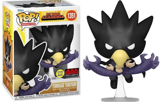 Funko Pop! My Hero Academia: Fumikage Tokoyami #1351 AAA Anime Exclusive GITD