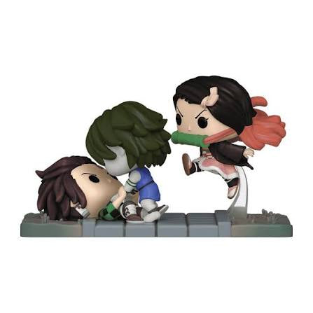 Funko Pop! Moment - Demon Slayer: Tanjiro & Nezuko Vs. Temple Demon #1419 Hot Topic Exclusive
