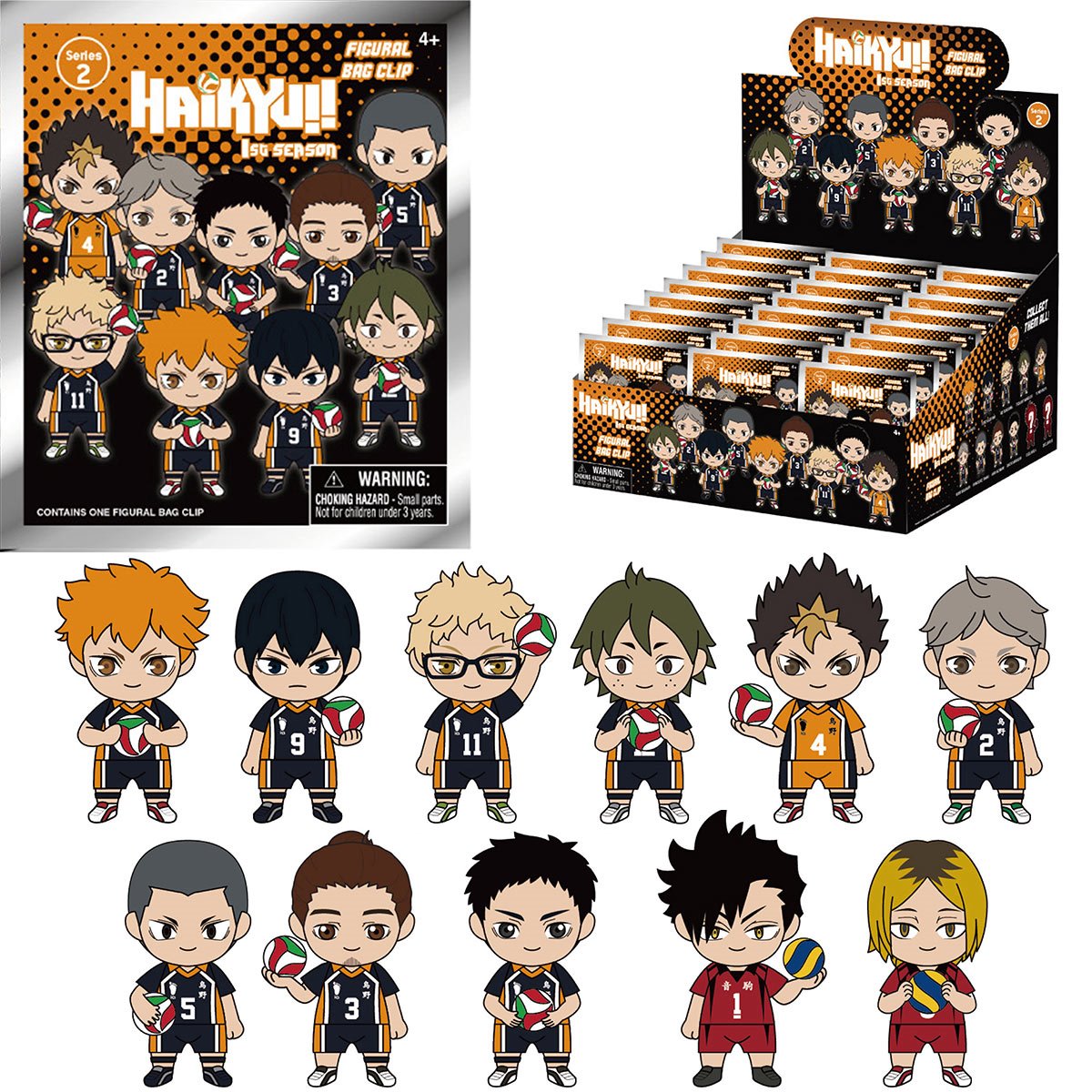 Haikyu Blind Bag Figural Bag Clip Series 2