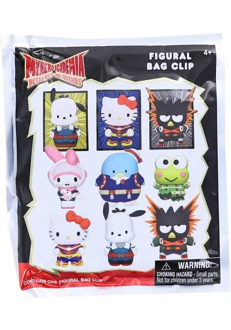 My Hero Academia / Hello Kitty & Friends Blind Bag Figural Bag Clip