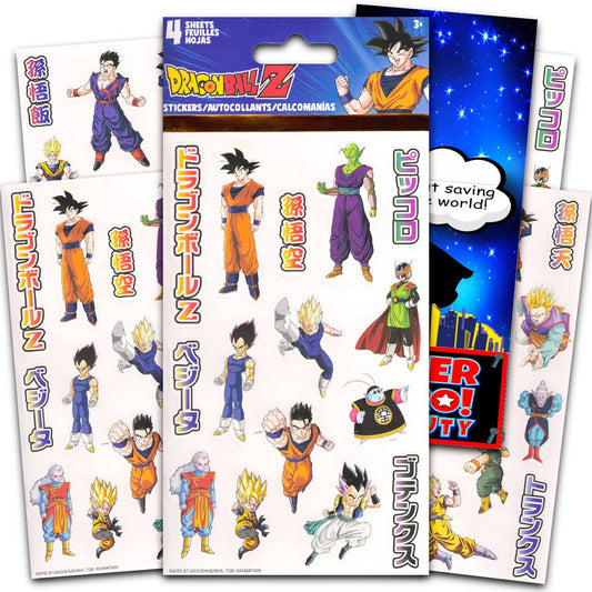 Dragon Ball Z 4 Sheet Stickers