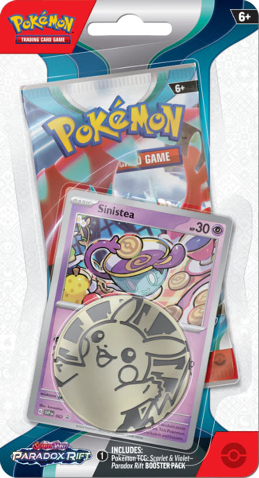 Pokemon Paradox Rift Checklane Blister Pack Sinistea