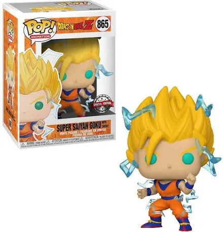 Funko Pop! Dragon Ball Z: Super Saiyan Goku With Energy #865 PX Previews Exclusive