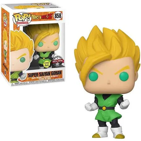 Funko Pop! Dragon Ball Z: Super Saiyan Gohan #858 Entertainment Earth Exclusive Glow in the Dark