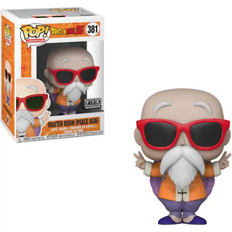 Funko Pop! Dragon Ball Z: Master Roshi (Peace Sign) #381 Fye Exclusive