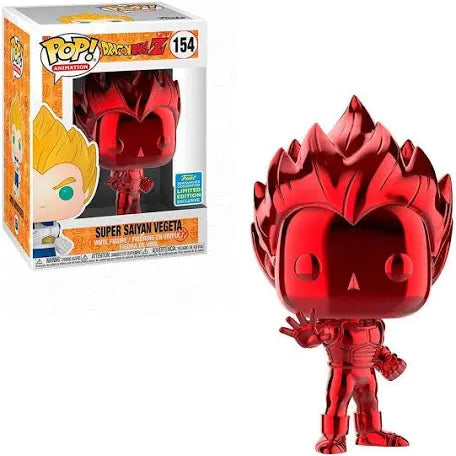 Funko Pop! Super Saiyan Vegeta (Red Chrome) #154 2019 Summer Convention Limited Edition Exclusive