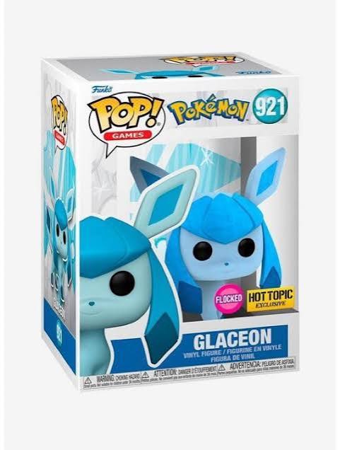 Funko Pop! Pokémon: Glaceon #921 Flocked Hot Topic Exclusive