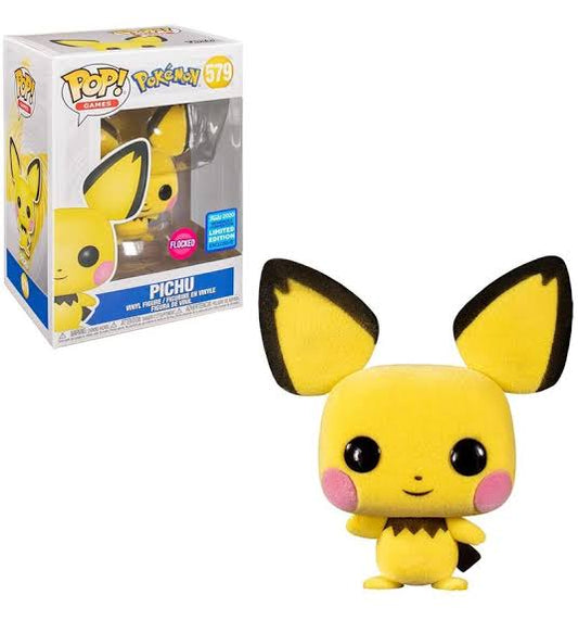 Funko Pop! Pokémon: Pichu #579 Flocked 2020 Wonderous Convention