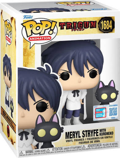 Funko Pop! Trigun: Meryl Stryfe W/ Kuroneko #1684 New York Comic Con 2024 Limited Edition