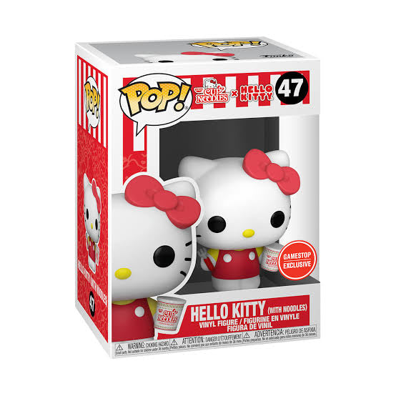 Funko Pop! Cup Noodles x Hello Kitty: Hello Kitty (With Noodles) #47 GameStop Exclusive