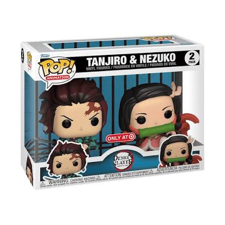 Funko Pop! Demon Slayer: Tanjiro & Nezuko 2 Pack Target Exclusive