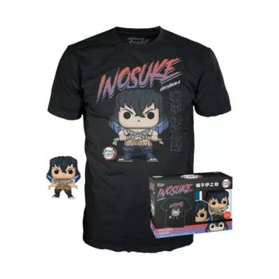 Funko Pop! Figure & T-Shirt - Demon Slayer: Inosuke GameStop Exclusive