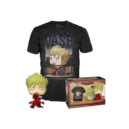 Funko Pop! Figure & T-Shirt - Trigun: Vash GameStop Exclusive