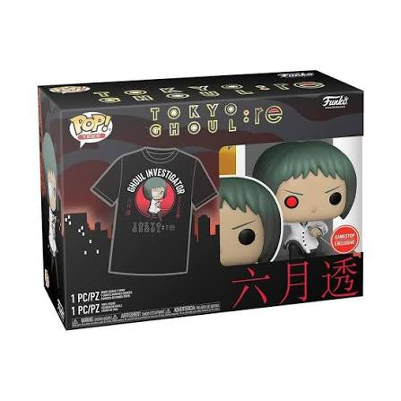 Funko Pop! Figure & T-Shirt - Tokyo Ghoul Re: Toru Mutsuki GameStop Exclusive