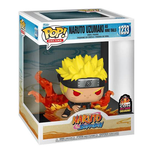 Funko Pop! Deluxe - Naruto: Naruto Uzumaki As Nine Tails #1233 LA Comic Con 2022 Show Exclusive