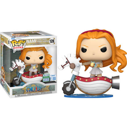 Funko Pop! Rides - One Piece: Nami With White Hobby Horse #128 2025 Wondrous Convention Limited Edition