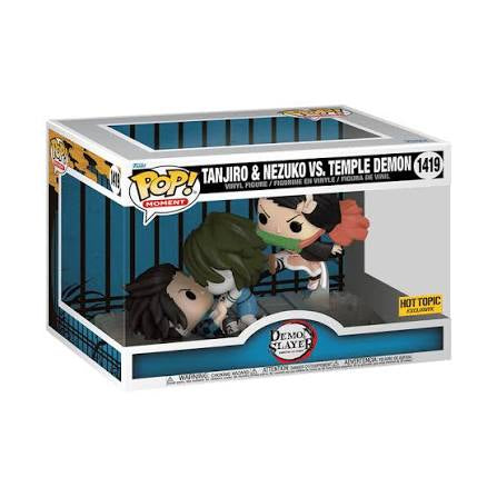 Funko Pop! Moment - Demon Slayer: Tanjiro & Nezuko Vs. Temple Demon #1419 Hot Topic Exclusive