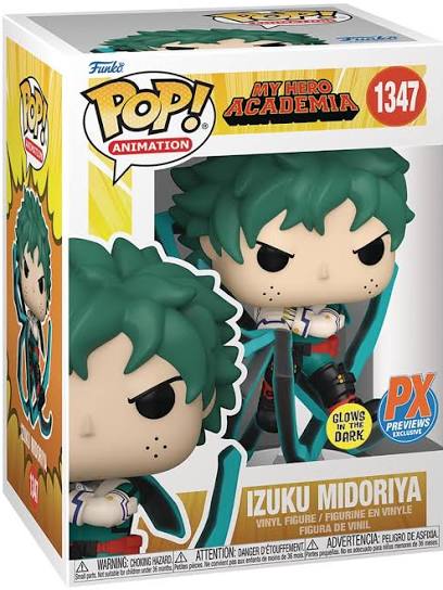 Funko Pop! My Hero Academia - Izuku Midoriya Blackwhip (Glow in the Dark) #1347 PX Previews Exclusive