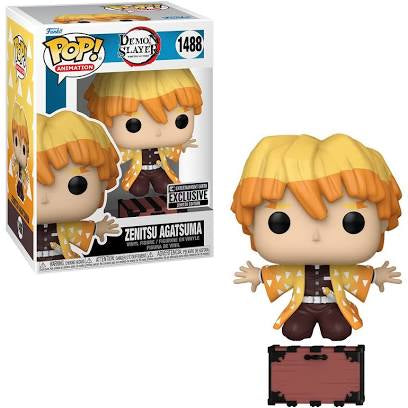 Funko Pop! Demon Slayer - Zenitsu Protecting Nezuko's Box #1488 Entertainment Earth Exclusive