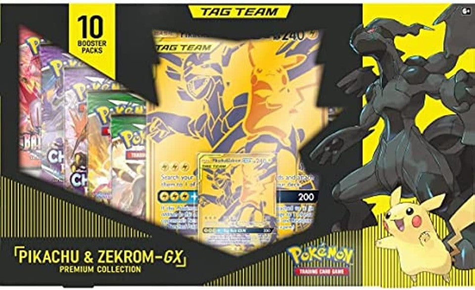 Pokémon Pikachu & Zekrom Gx Premium Collection Box