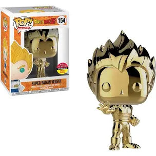 Funko Pop! Super Saiyan Vegeta #154 (Gold Chrome) Toy Tokyo Limited Edition San Diego 2018