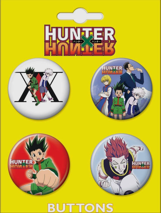 Hunter X Hunter 4 pack Button Set 2