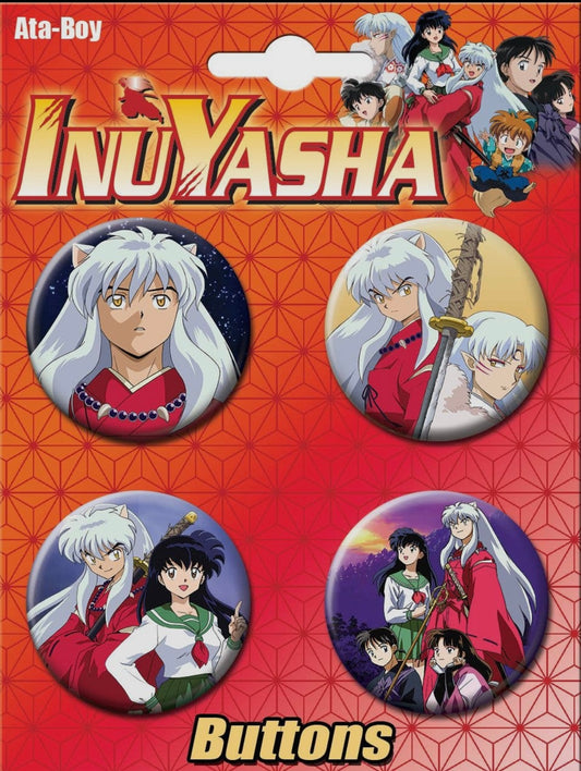 InuYasha 4 Pack Buttons Set 2