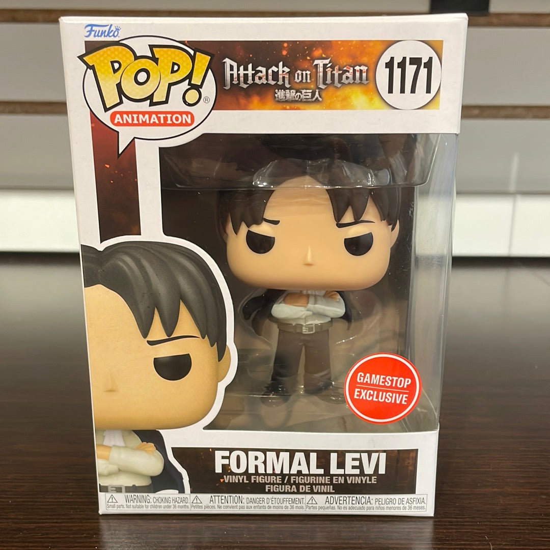 Funko Pop! Attack On Titan: Formal Levi #1171 GameStop Exclusive