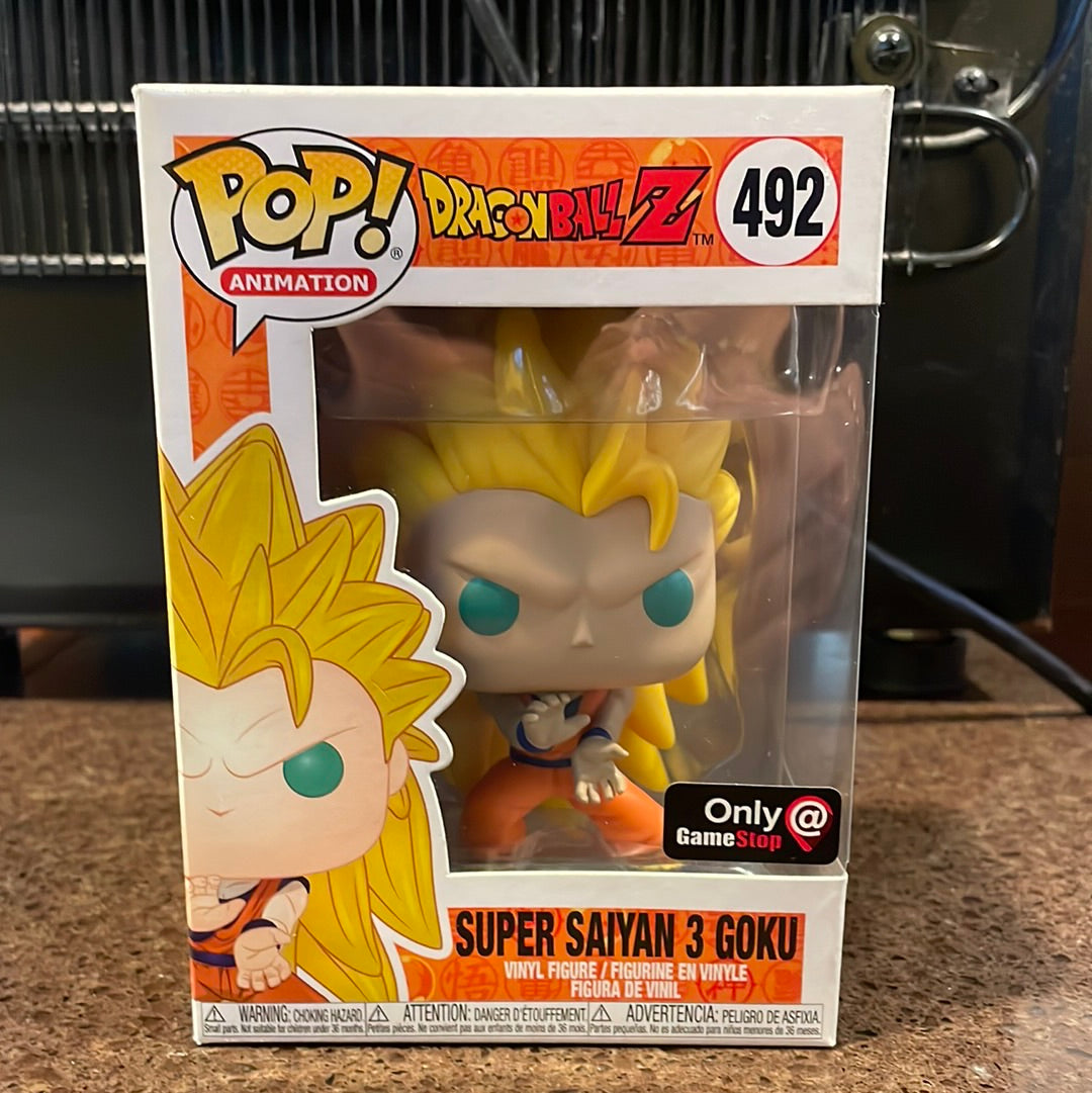 Funko Pop! Super Saiyan 3 Goku GameStop Exclusive #492