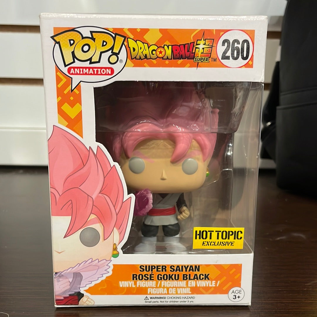 Funko Pop! Dragon Ball: Super Saiyan Rosé Goku Black #260 Hot Topic Exclusive