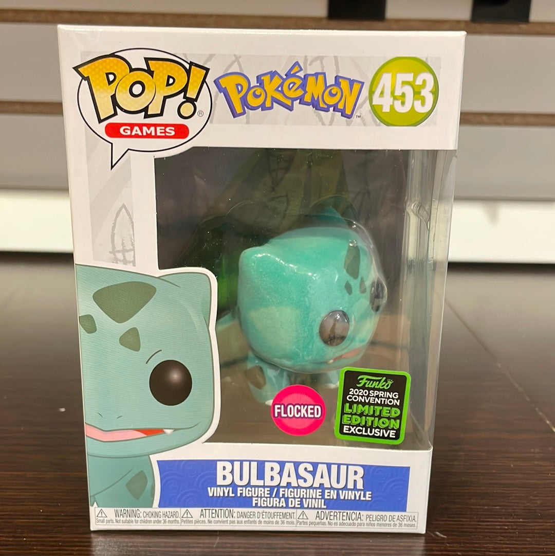 Funko Pop! Pokémon: Bulbasaur (Flocked) #453 2020 Spring Convention