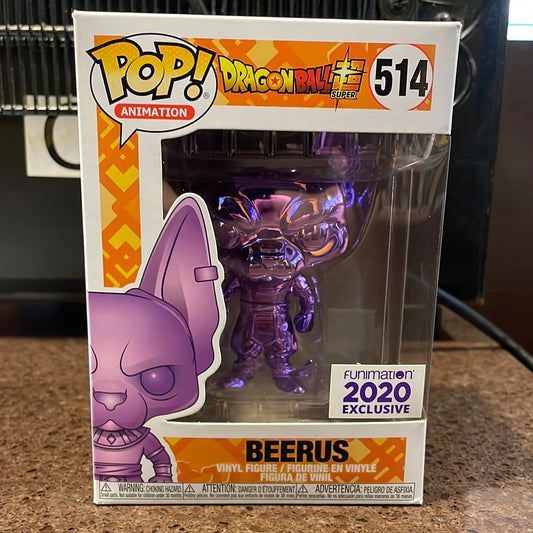 Funko Pop! Beerus (Chrome) Funimation Exclusive #514