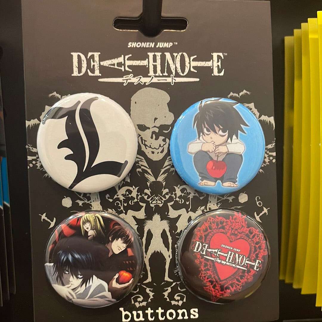 Death Note 4 Pack Pin