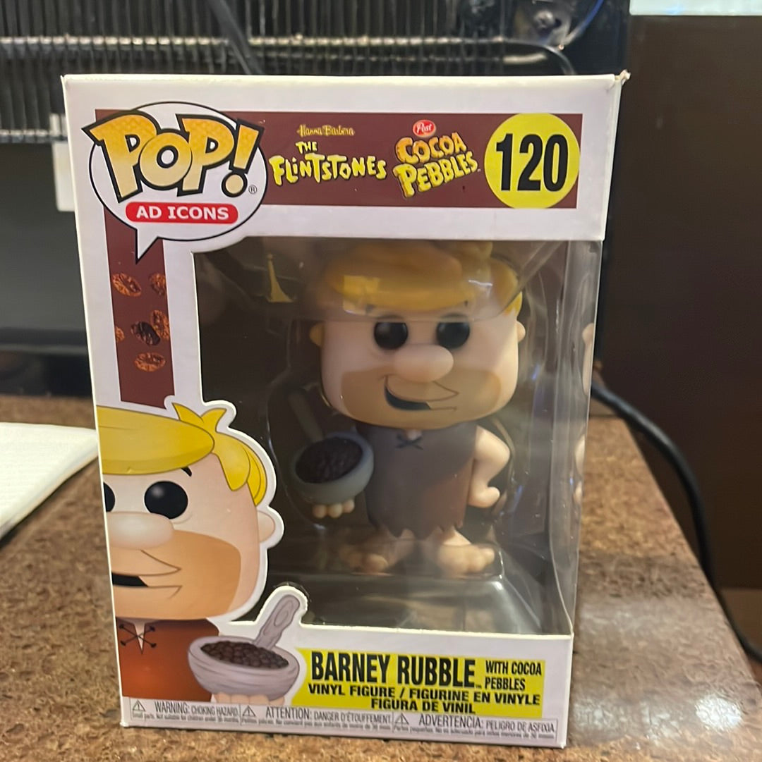 Funko Pop! Barney Rubble (w/ cocoa pebbles) #120