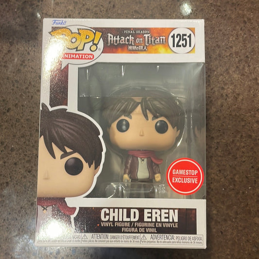 Funko Pop! Child Eren GameStop Exclusive #1251