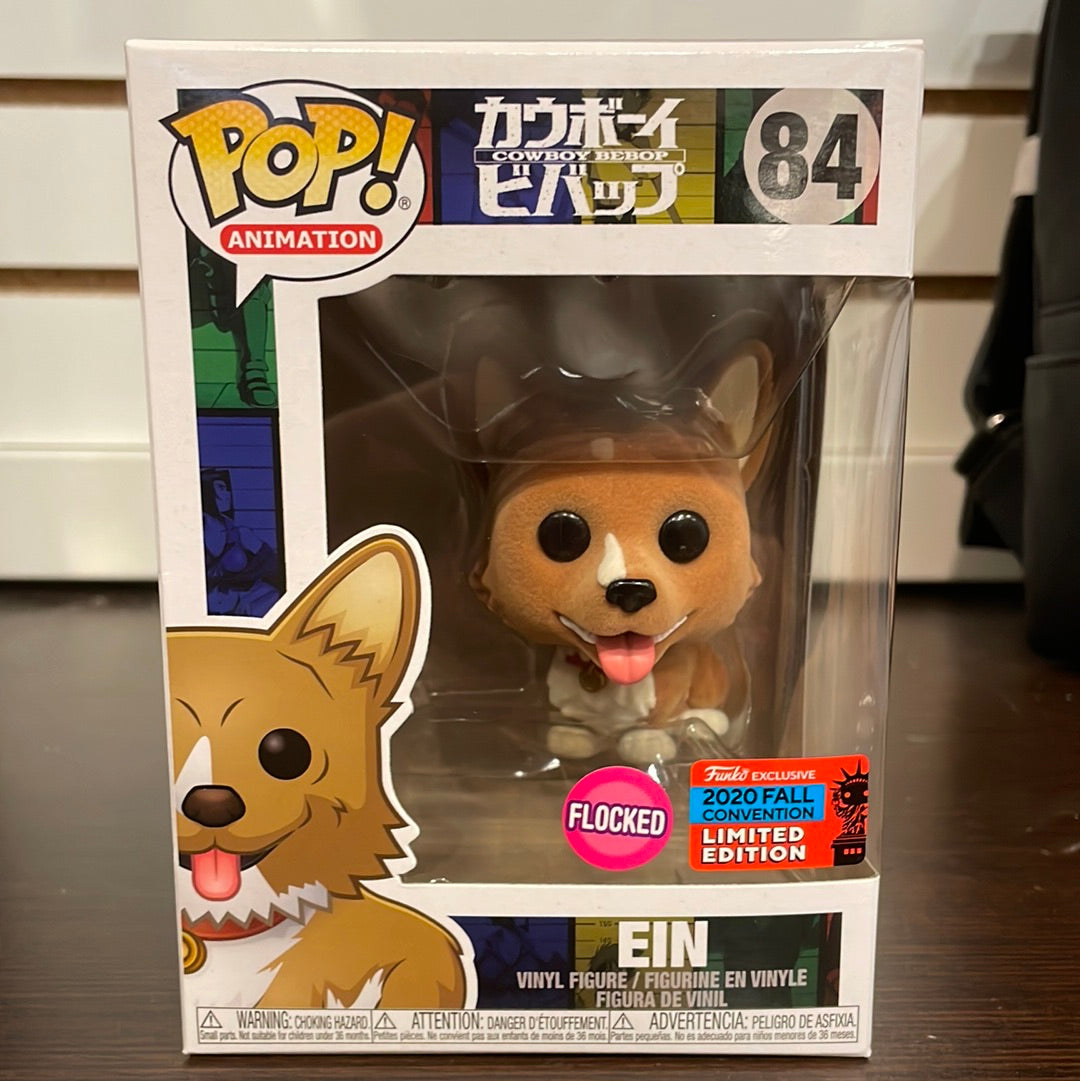 Funko Pop! Cowboy Bebop: Ein (Flocked) #84 2020 Fall Convention