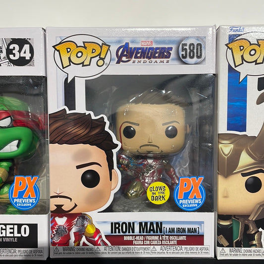 Funko Pop! Iron Man Px Preview Glow #580