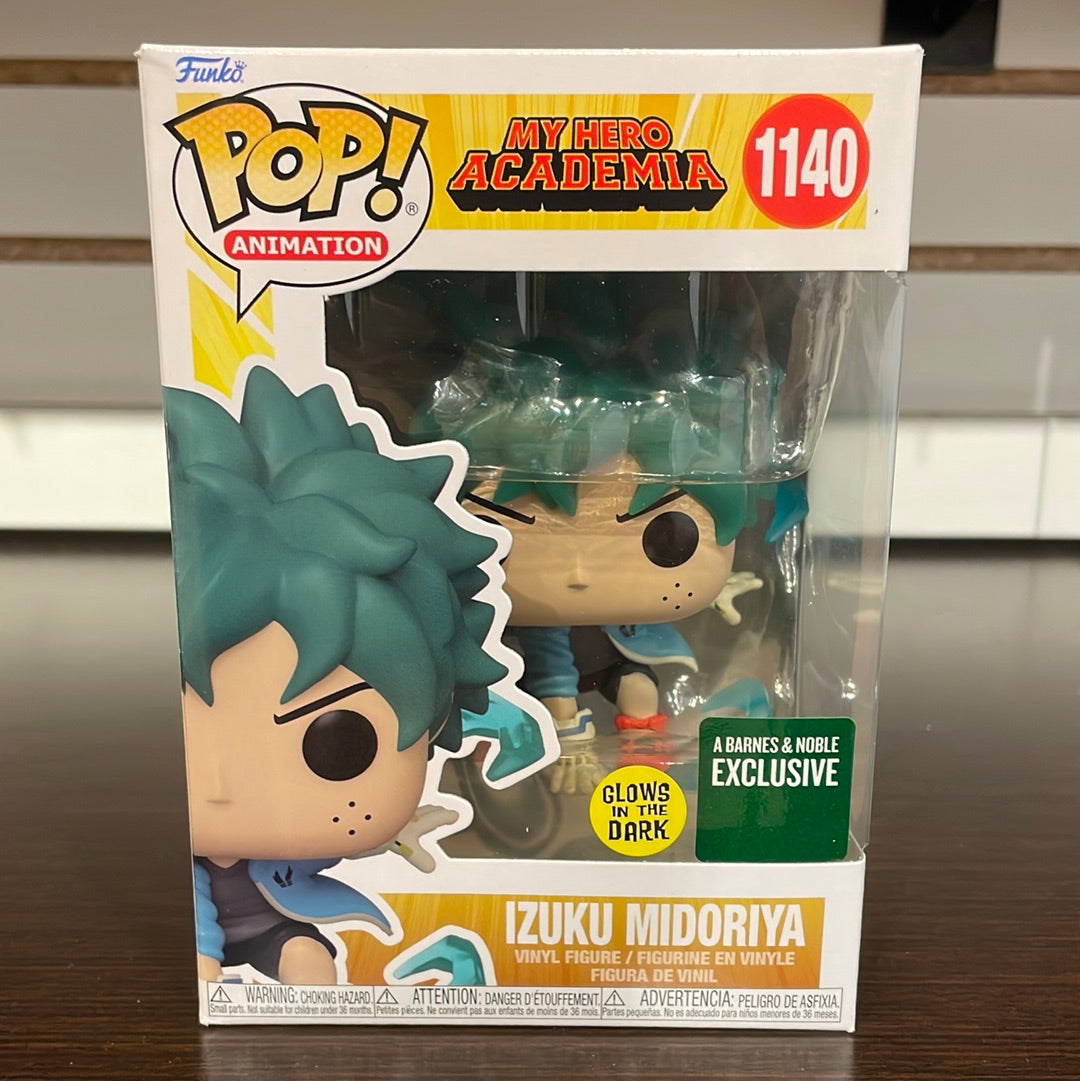 Funko Pop! My Hero Academia: Izuku Midoriya Glows in the dark #1140 Barnes & Noble Exclusive