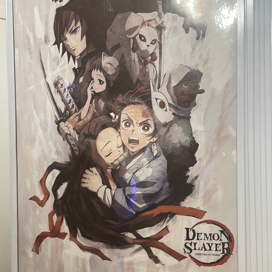 Demon Slayer poster white