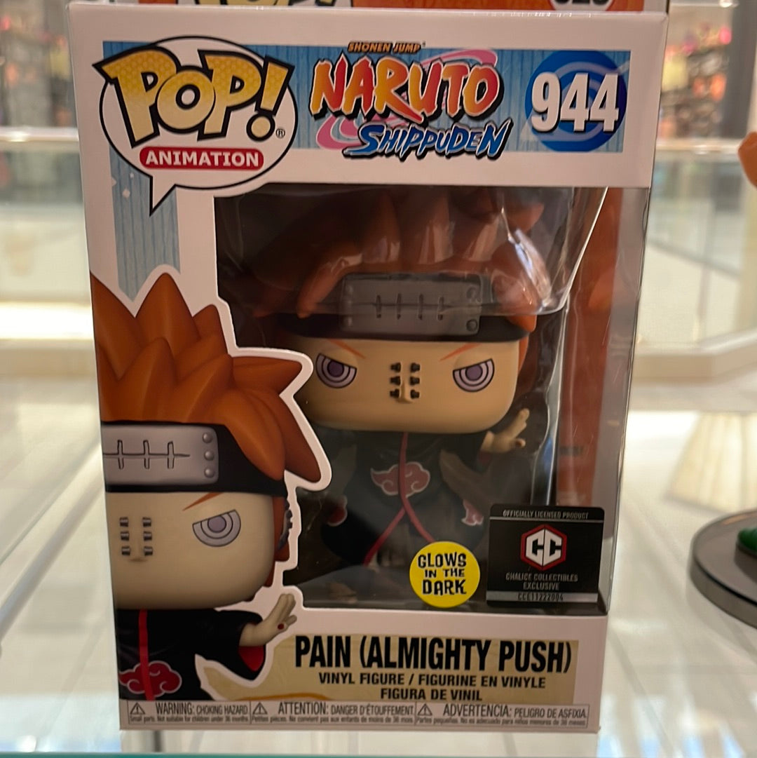 Funko Pop! Naruto: Pain (Almighty Push) Glows in the dark #944 Chalice Collectibles Exclusive