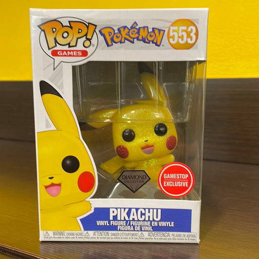 Funko Pop! Pikachu #553 Diamond Collection GameStop Exclusive